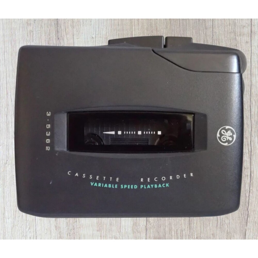 GE Variable Speed Playback Cassette Voice Recorder Model # 3-5362 Built-In Mic
